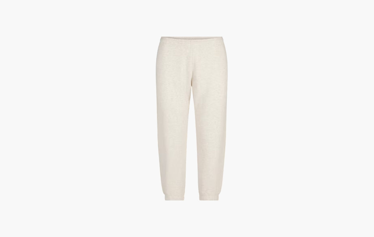 Cotton Fleece Low Rise Capri Jogger "Oatmeal Heather"