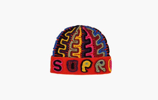 Yarn Applique Beanie "Dark Orange"