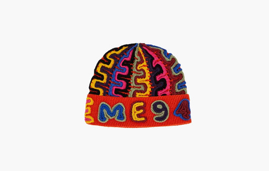 Yarn Applique Beanie "Dark Orange"