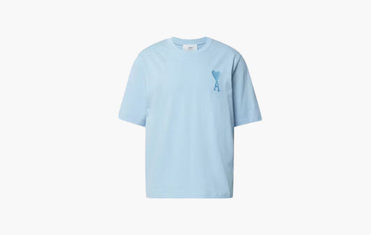 Ami De Coeur Tonal Boxy Fit T-Shirt "Light Blue"