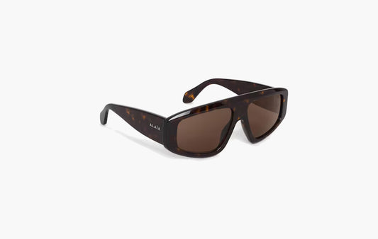 Aviator-Style Sunglasses "Dark Havana"
