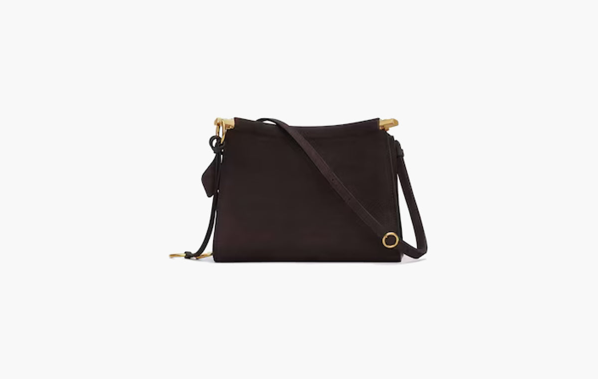 Small Square Bag Le Click In Calfskin "Dark Brown"