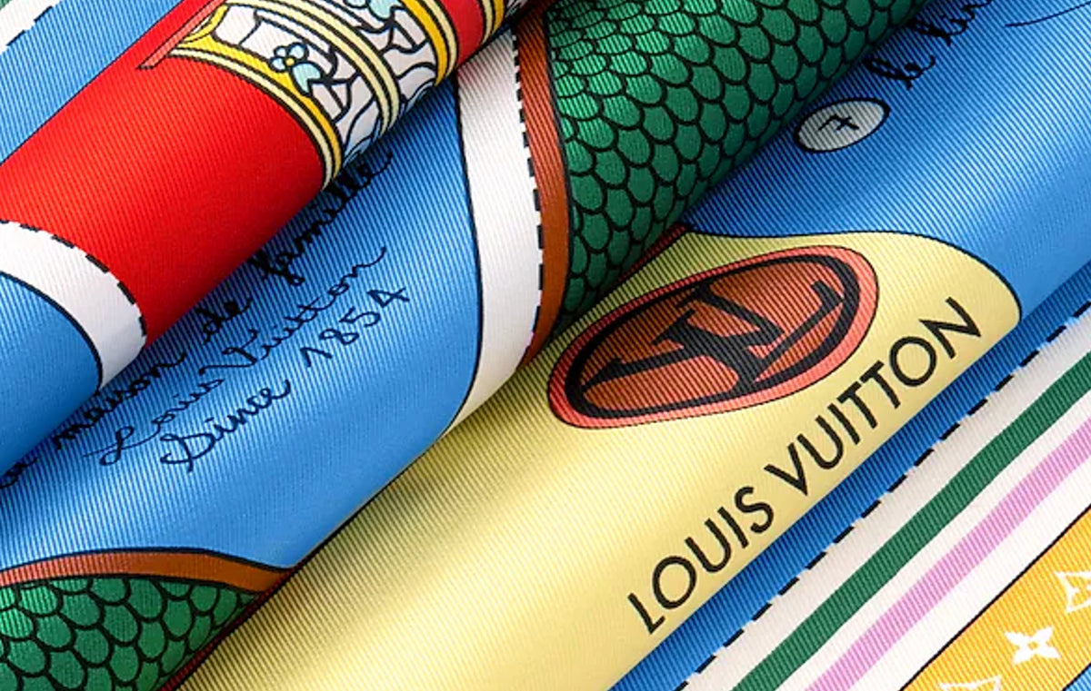 Asnieres Paper House 90 Scarf "Blue"