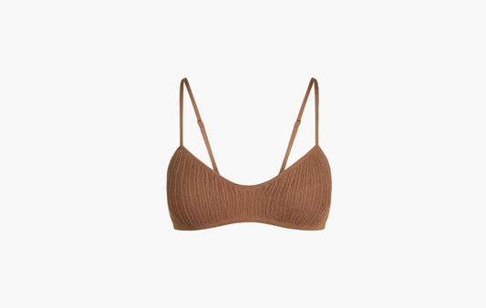 Sheer Knit Bralette "Bison"