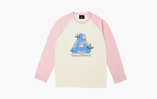 Raglan Longsleeve "White/Pink"