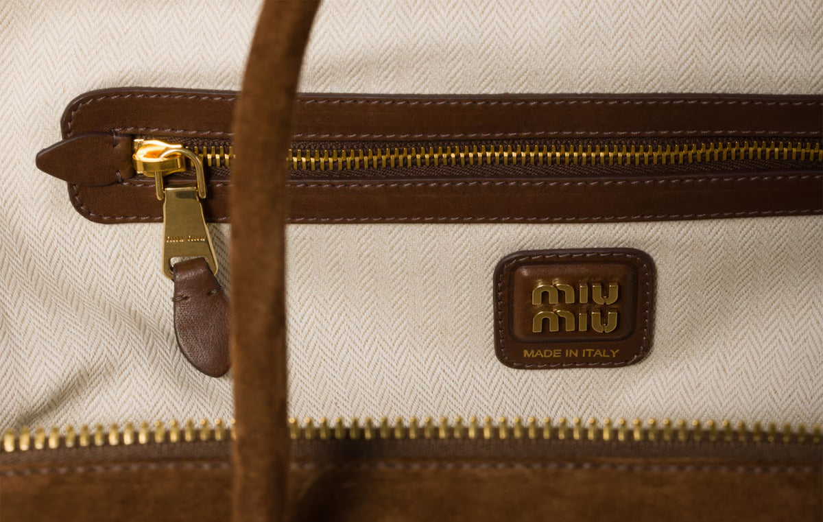 Suede Beau Bag "Cocoa Brown"