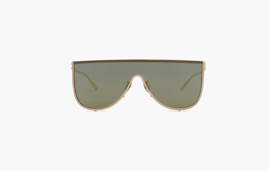 Metal Mask-Shaped Sunglasses "Gold"