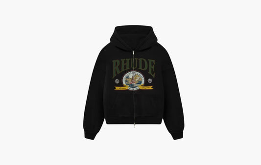 Monaco Regatta Full Zip Hoodie "Vintage Black"
