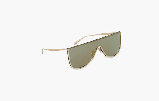 Metal Mask-Shaped Sunglasses "Gold"