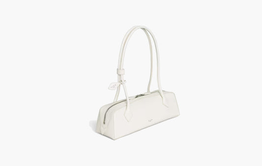 Le Dachshund Bag Medium Goatskin "Ivory White"