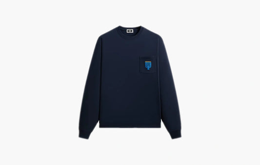 Hanukkah Stained Glass Long-Sleeve Tee "Nocturnal"